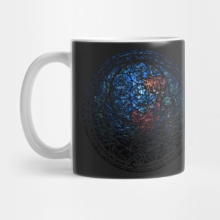 Blue Glass Heartless Mug